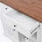 Farmhouse-Style Rolling Kitchen Island With Drop Leaf, Tempered Glass Cabinets, Built-In Power Outlets, Adjustable Shelves, And Five Open Racks For Flexible Storage.-1753313521