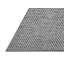 Tapis gris / noir en polyester / chenille tissé à la machine Nikolai-941956109