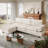 Oversized modern comfy comfy sofa with Ottoman-867979012