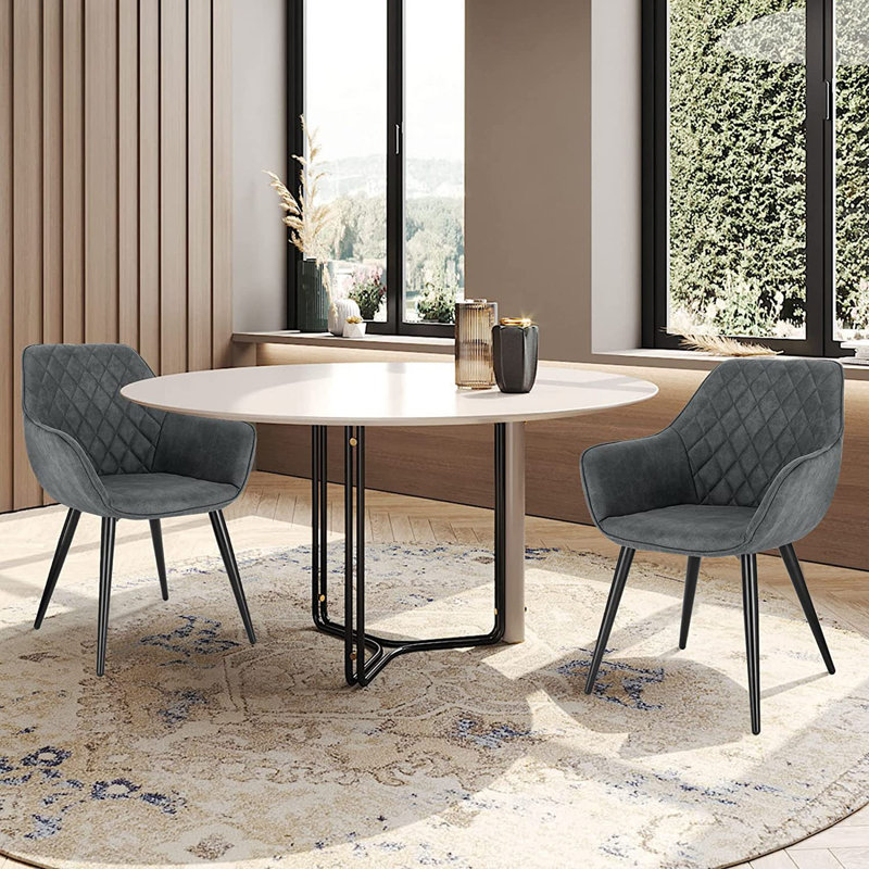 Burlwood Sponge Dining Chair, Grey