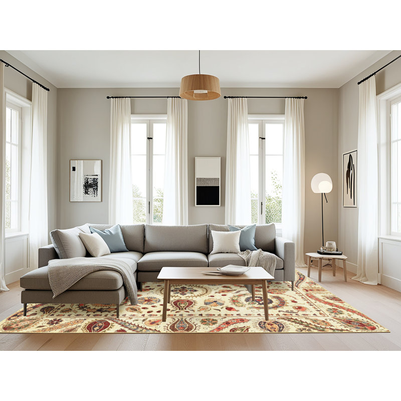 Abstract Indoor Rug, Rectangle 8' x 10'