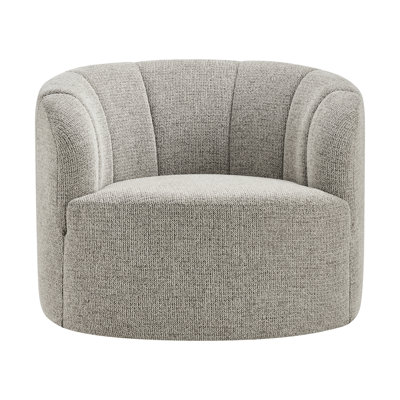 Tiona Swivel Accent Arm Chair - Heathered Taupe Chenille