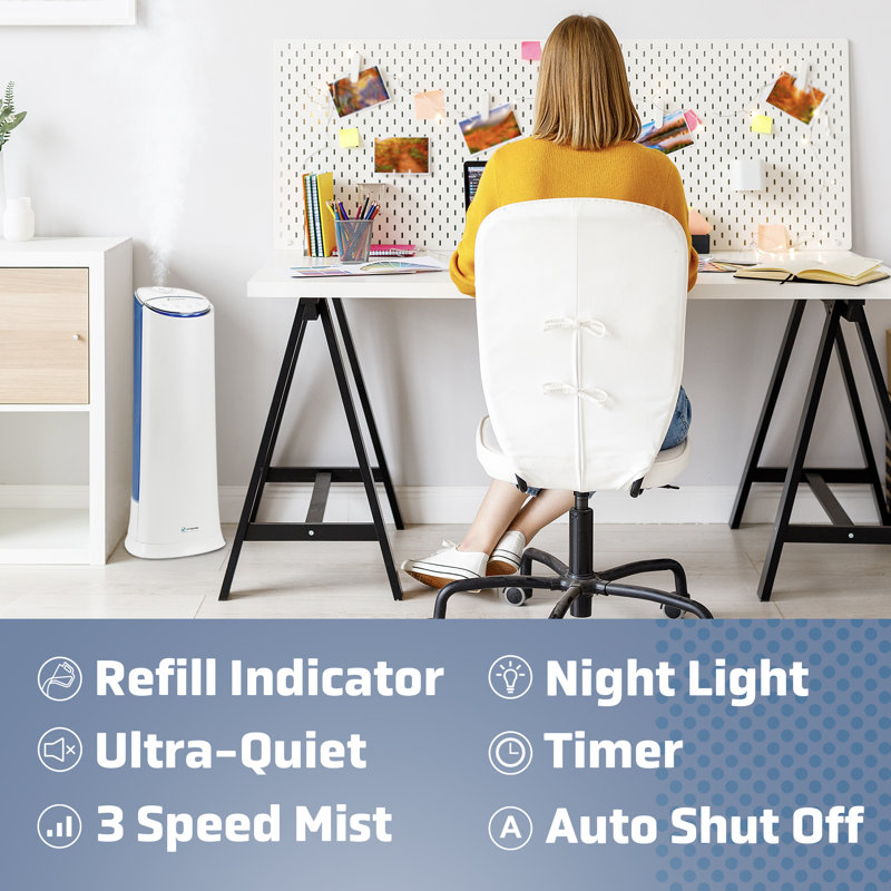1,5 gallon Humidificateur ultrasonique à double brume