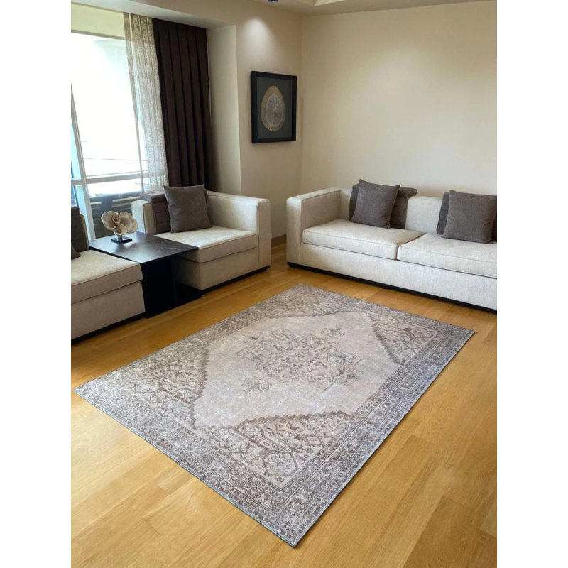 Toscana Washable Moroccan Indoor / Outdoor Rug, Square 3'3"