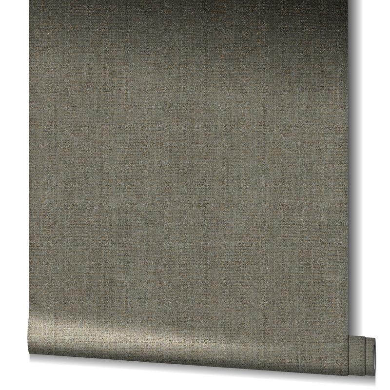 Rouleau de papier peint effet tissé texturé Earth Collection, Gris