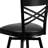 Lomonaco X" Back Swivel Metal Barstool with Vinyl Upholstered Seat-33495611