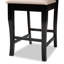Upholstered Counter Stool with Solid Wood Frame-1131516094