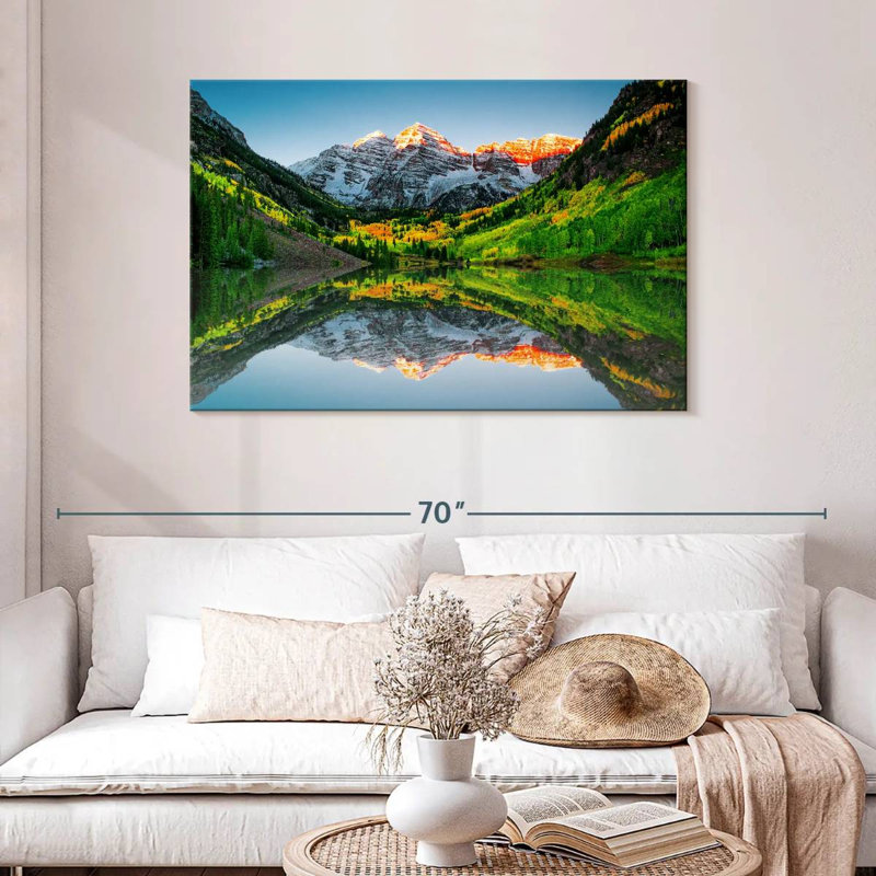 Alvord Maroon Bells Mountain Sunrise, H 30 po x l 45 po