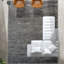 Tapis noir en laine noué à la main-69674918