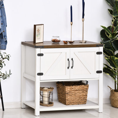 Buffet de cuisine Potters avec armoire de rangement et tablette inférieure