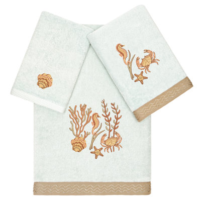 3 Piece Turkish Cotton Towel Set -  Linum Home Textiles, EDR40-3C-AARON