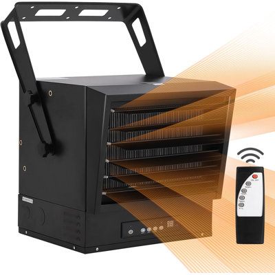 240V 10000W Electric Garage Heater - Hardwired Shop Heater with Remote, 12H Timer, ETL Listed