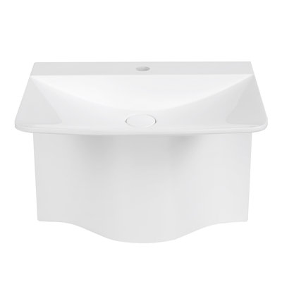 19'''' Streamline K-1205-19 Solid Surface Resin Freestanding Basin