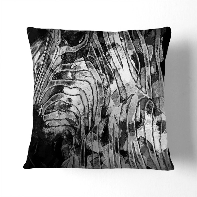 Animal Print Square Cushion, 55cm H x 55cm W x 20cm D