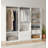 Prosper White Freestanding Walk In Wood Closet System