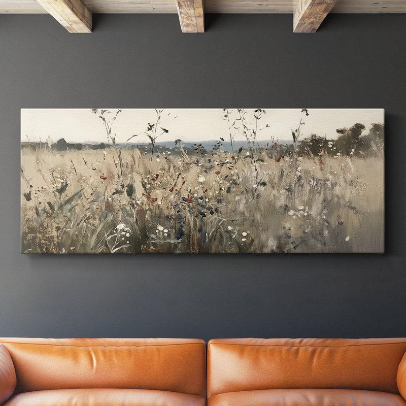 Série paysage - C XXVII - Toile tendue avec châssis - Prêt à accrocher, H 16 po x l 40 po