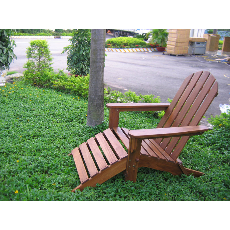 Aryaveer Adirondack Chair with Ottoman