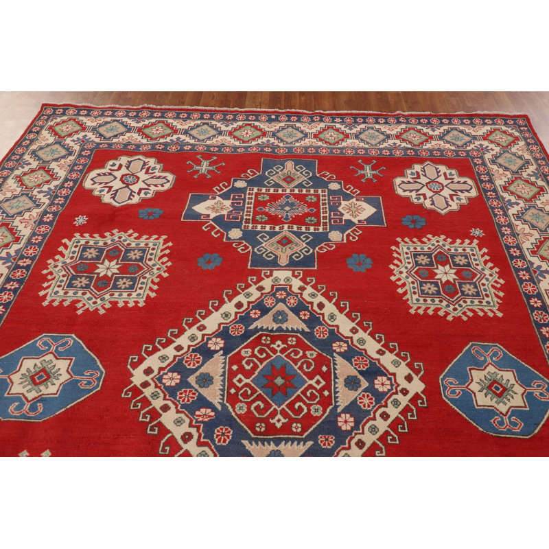 Handmade Red Kazak Oriental Area Rug 8x11