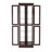 Lighted Glass Cabinet With Vintage Handle And Dark Cherry Hue - 69.67 In. High Illuminated Kitchen Shelf Movable Partition Color-41278930