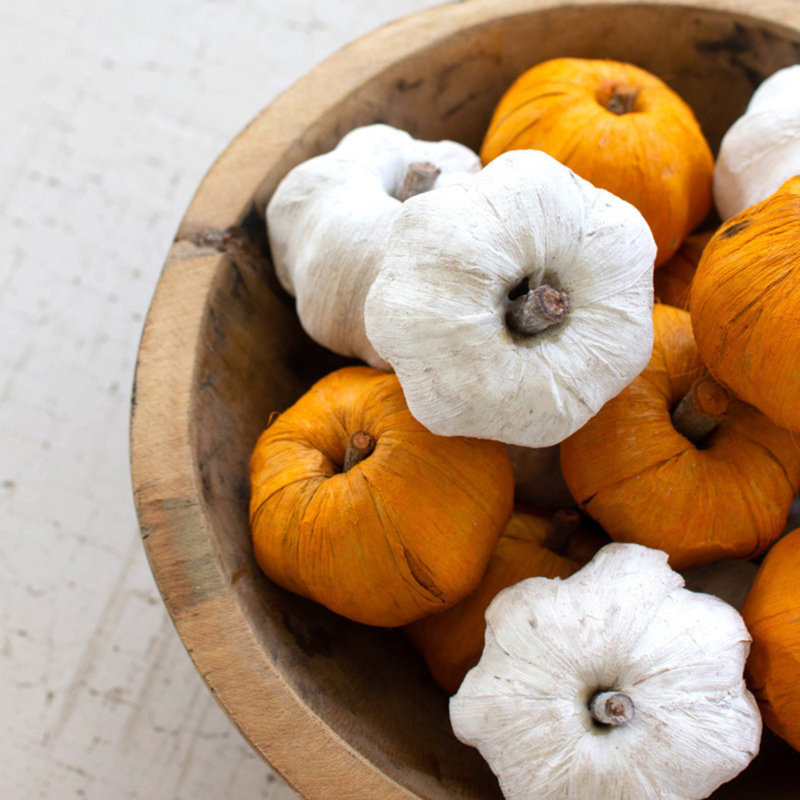  White Faux Mini Pumpkins Set Of 15 – 2" H Decorative Halloween And Fall Tabletop Accents