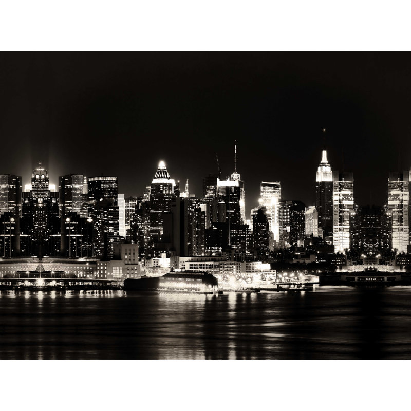 New York City Lights - Photographie sur toile tendue, H 18 po x l 24 po