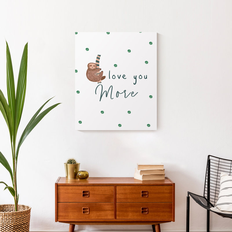 «Love You More», art sur toile, H 24 po x l 20 po x P 1,25 po