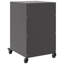  Bedside Cabinet Black 14.2"X15.4"X23.2" Steel