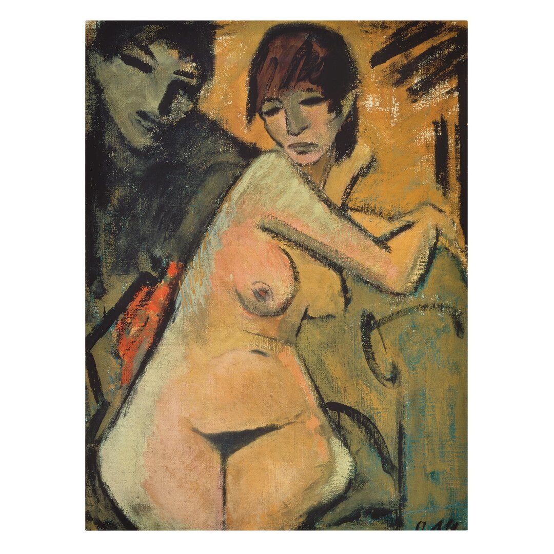 Leinwandbild Lovers von Otto Mueller