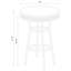 Ensemble bistro pour 2 personnes avec tabourets pivotants, style rétro des années 1950, 2 personnes
