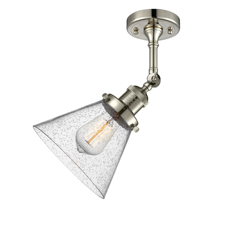 Aldona Armed Sconce, Polished Nickel