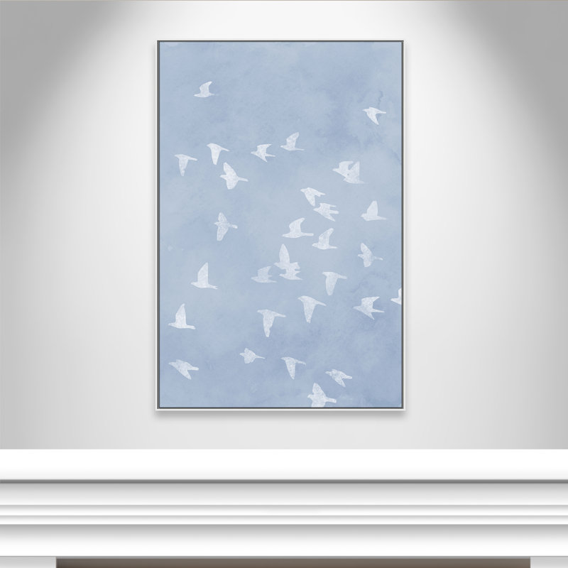 Flying Friends Print by Marcus Prime, White Floater, 41.5'' W x 61.5'' H