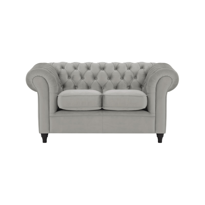 Burks 2 Seater Loveseat, Light Grey