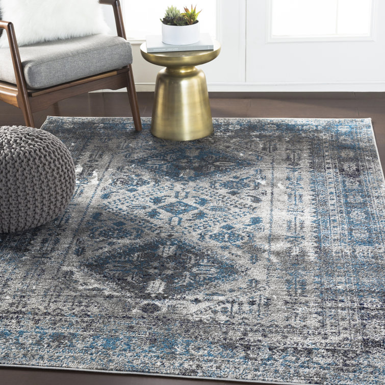 Fitz Oriental Royal Blue  Area Rug
