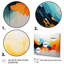 «Yellow Fractal Paint Wave Expression V» - peinture abstraite, art mural 5 pièces-56684576