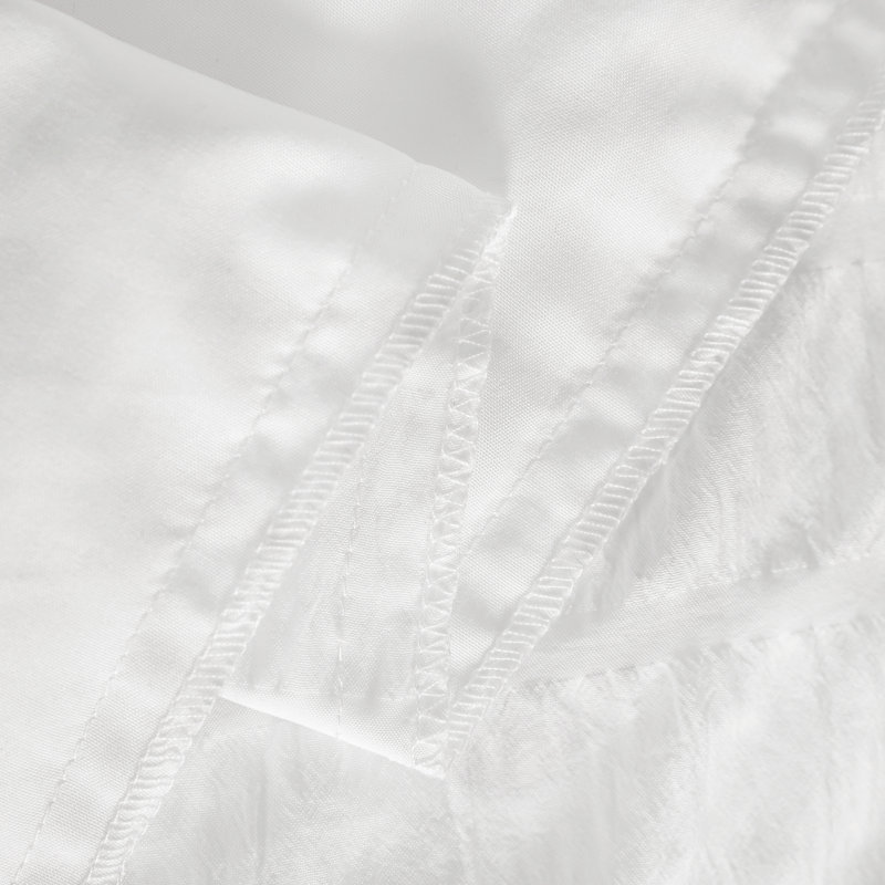 Ensemble de housse de couette en microfibre 3 pièces Tristah, Crème, Housse de couette pour grand lit et 2 taies décor