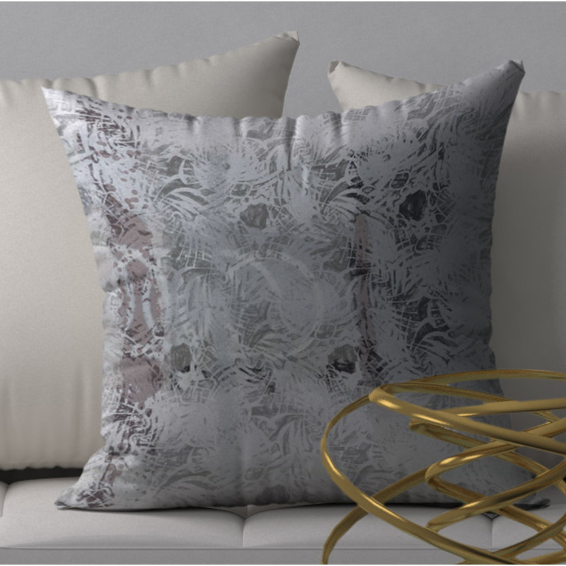 Abstract Reversible Throw Pillow, 18" x 18"