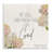 «Be Still Traditional Flower Word Design» par Kim Allen - impression d'art graphique