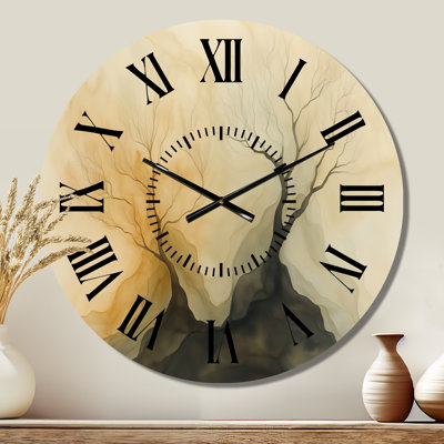 Deilkes - Landscape Round Metal Wall Clock