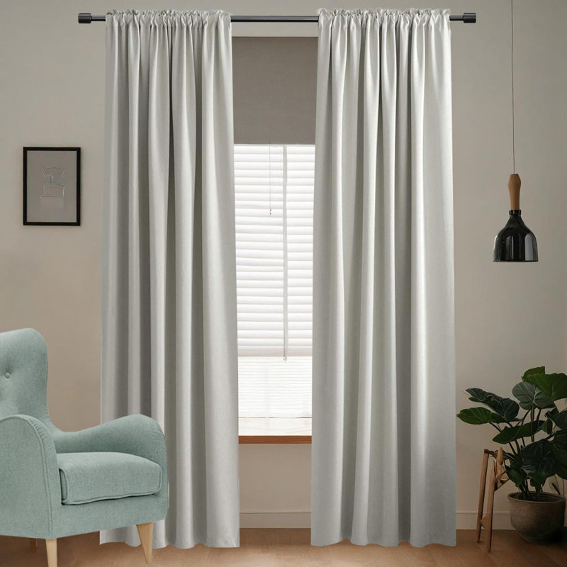 Ensemble de rideaux obscurcissant 2 pièces, L 52 po x L 96 po