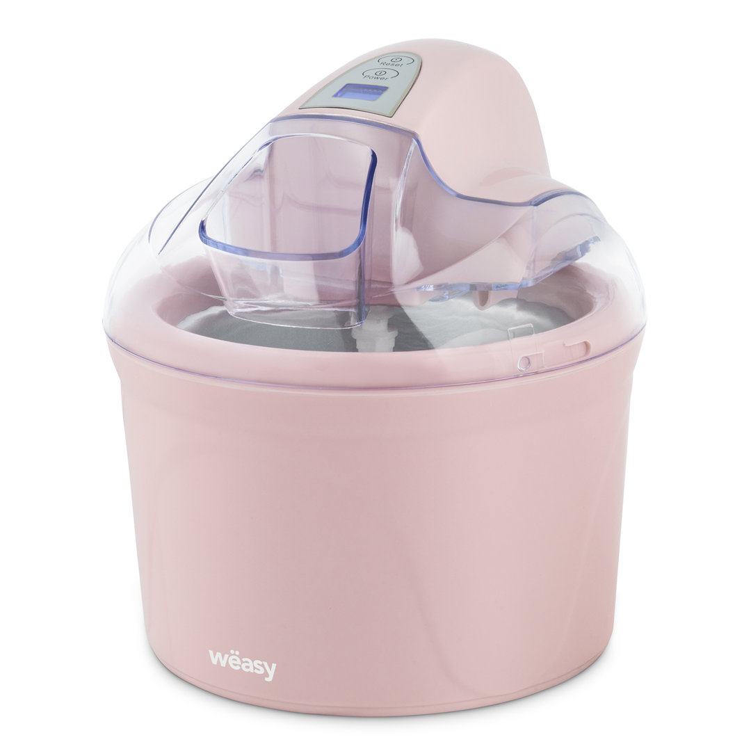 Weasy Eismaschine, 1,5 l, Eiscreme, Sorbet, Joghurt, programmierbarer Timer, abnehmbare Schüssel