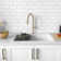 Pietra Stylish Waterton Composite Dual Mount 30” Double-bowl Workstation Kitchen Sink