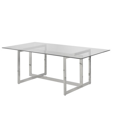 Table de salle à manger à tréteaux 39,37 po Azareel