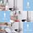 Modern 3-in-1 High-Arc Pull-Down Sprayer Kitchen Faucet with 3 Function Spray Mode & Press-Type Glass Rinser-119222588