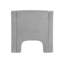 Chaise d'appoint moderne en chenille, conception compacte en tonneau pour le salon et la chambre à coucher, gris