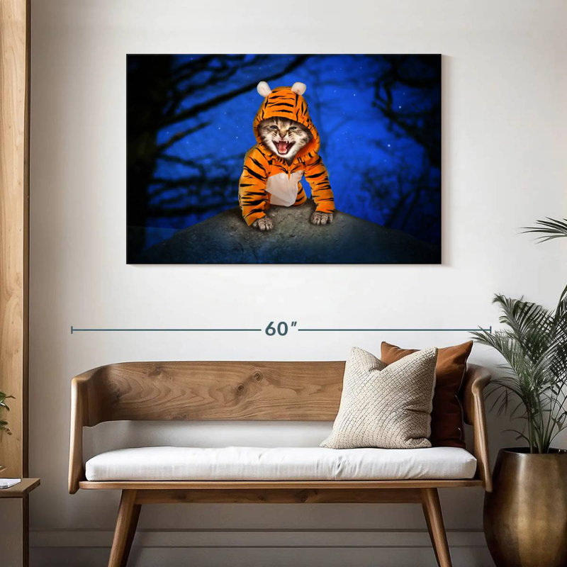 Halloween Cat, 30" H x 45" W