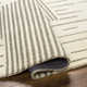 Roma Striped Hand Tufted Wool Area Rug in Gray