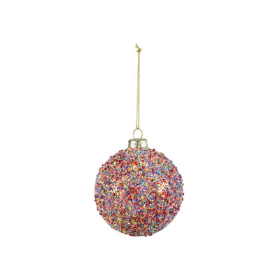 Handcrafted Glass Beaded Ball Ornament