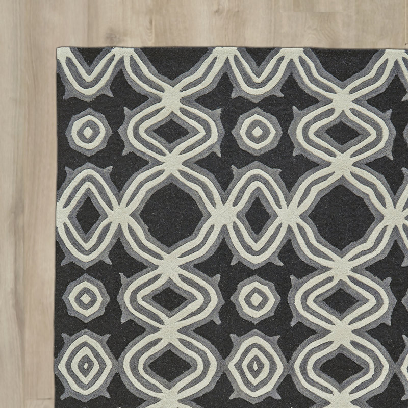 Cheyanna Wool Abstract Indoor Rug, Rectangle 5' x 8'