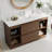 48" Mid Century Floorstanding Single Bathroom Vanity with Ample Storages, Glossy White Table top, Pre-Assembled Need-1965535068