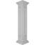 Poteau d'extrémité Newel avec panneau, chapiteau plat et garniture de base (trousse d'installation incluse)-83842541